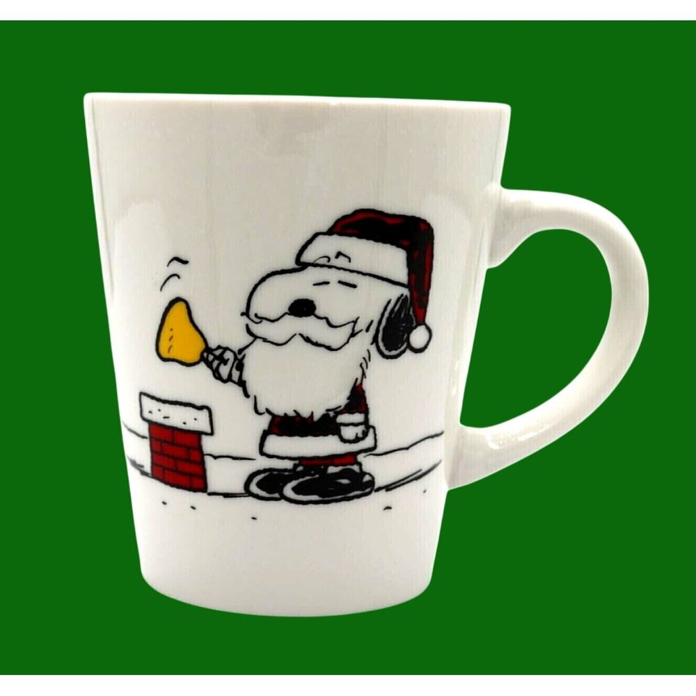 Santa Snoopy Bell Ringer Stoneware Coffee Mug By Modern Gourmet Foods